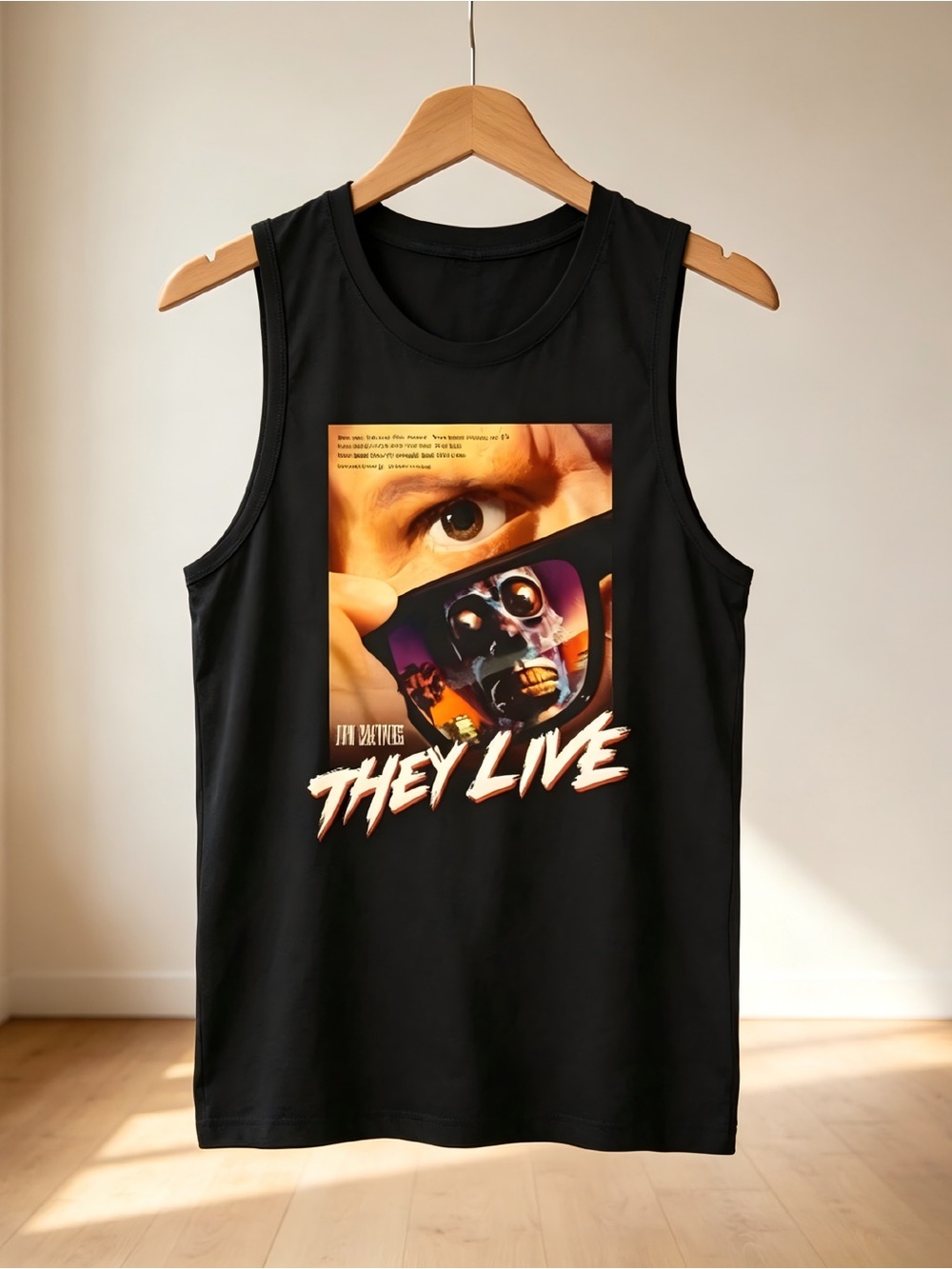 They Live Movie Poster Graphics Womens Mens Tank Top Unisex